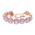Bracelet "Vorteks (Soft Rose Ignite)" with Swarovski™ crystals